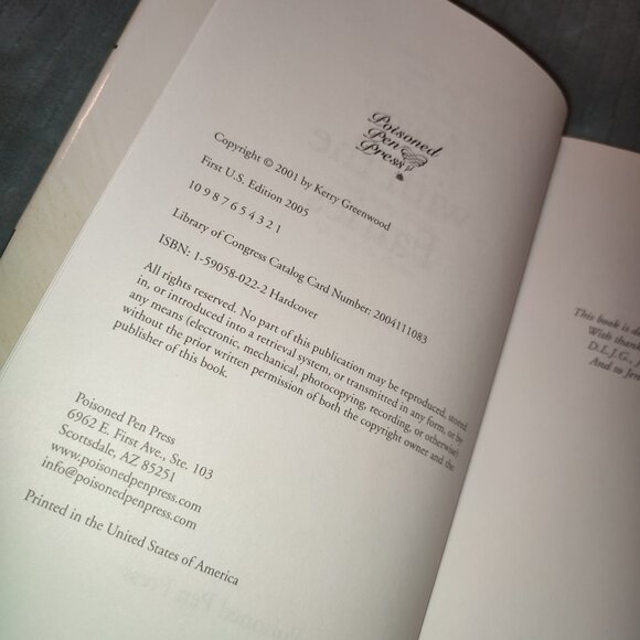 Book Away with the Fairies Mystery Kerry Greenwood 1920s Roaring Twenties - Picture 6 of 8